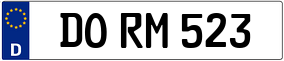 Trailer License Plate